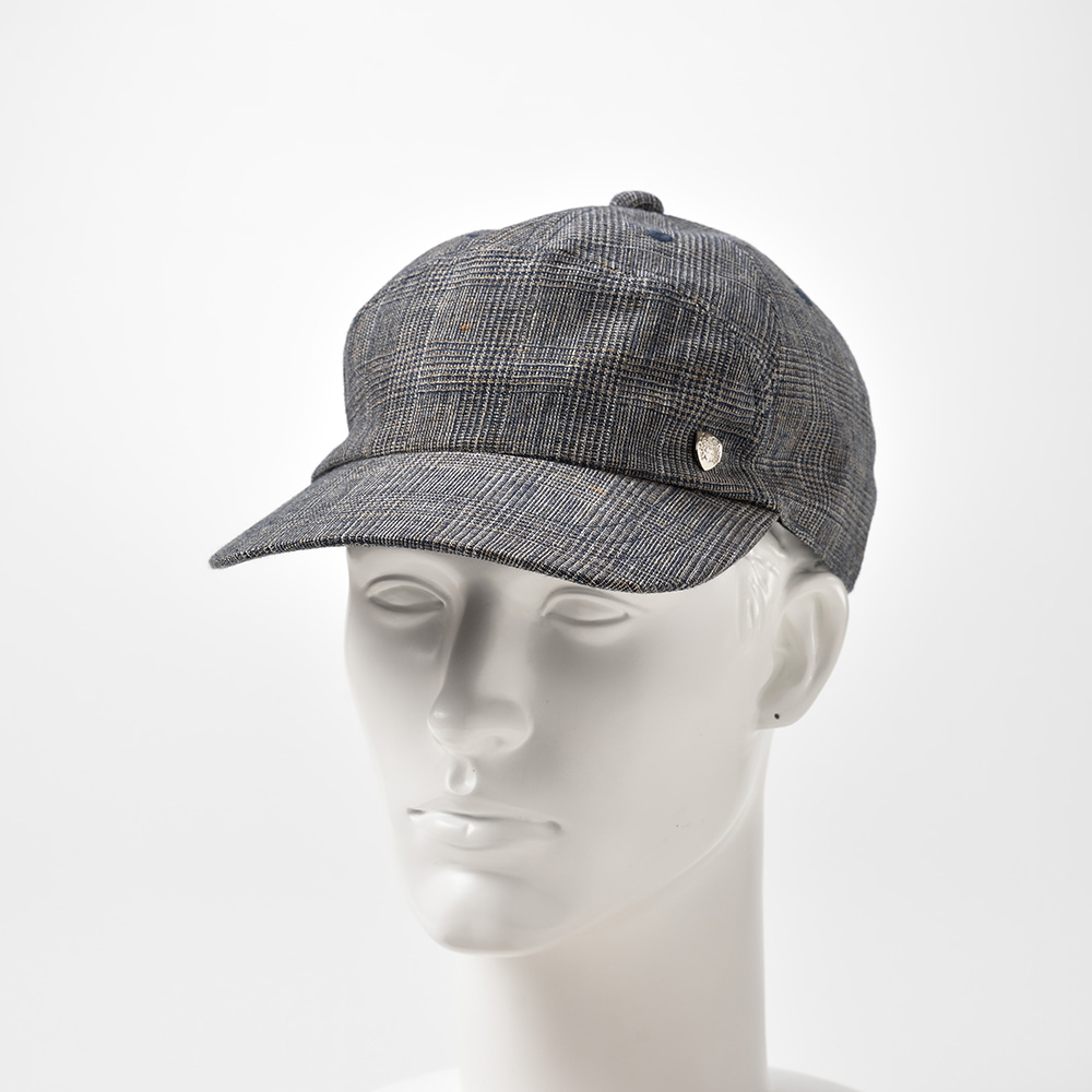 Linen Glen Check Cap D1671（リネン グレン チェック キャップ D1671）