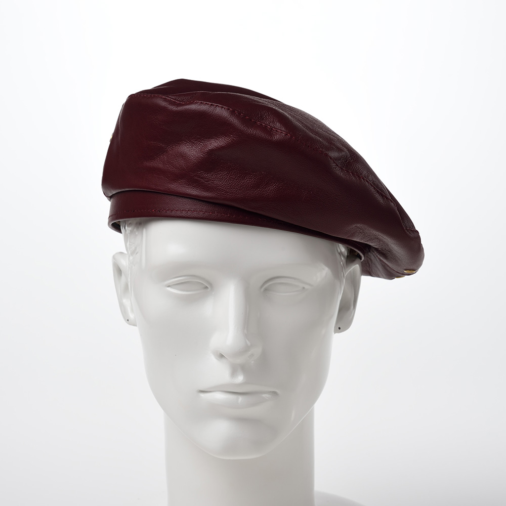 Rebel Leather Beret（リベルレザー ベレー）Burgundy